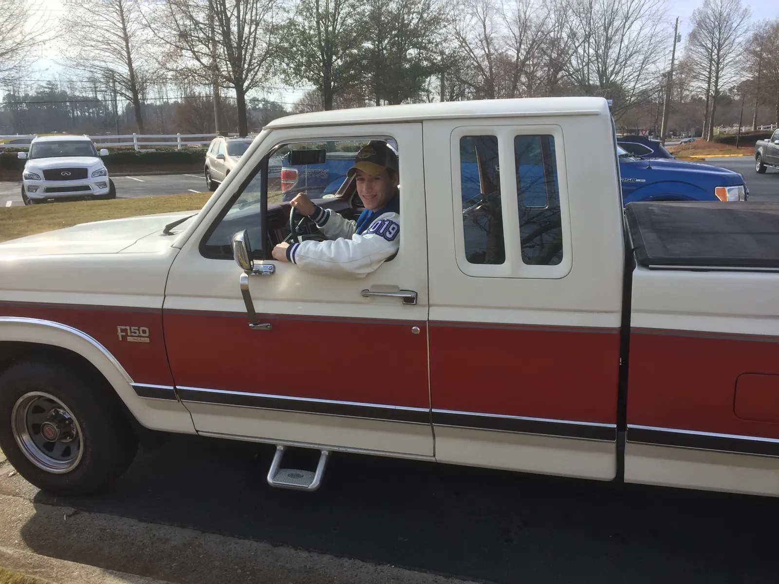 Joseph with his first trailer